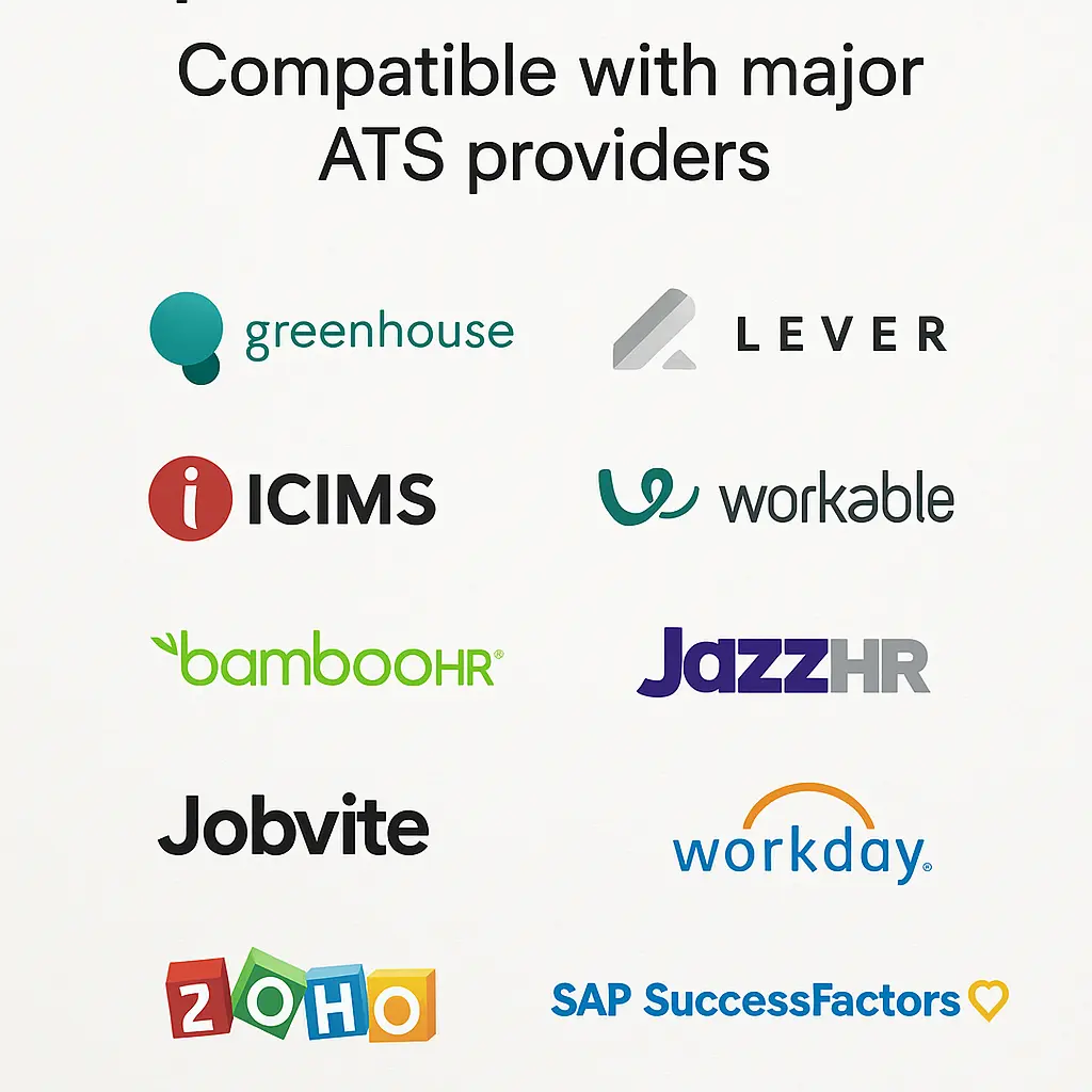 Compatible with major ATS vendors