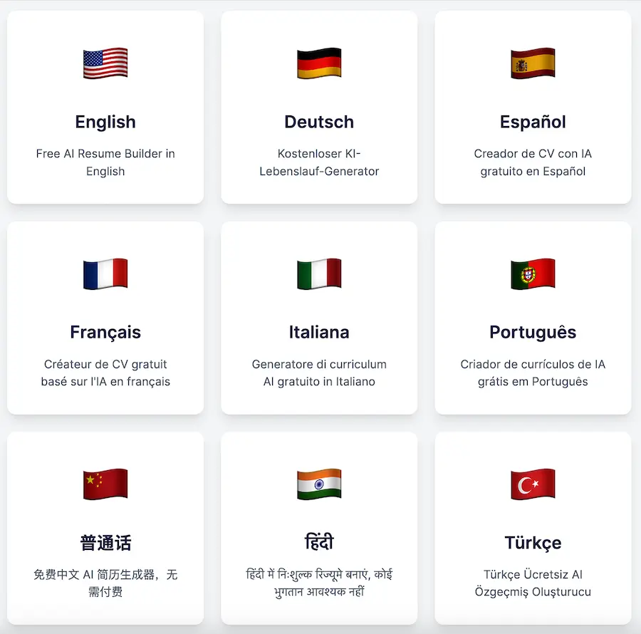 Multi-Language Support